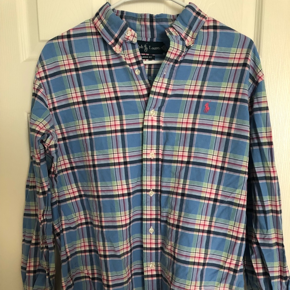 Long sleeve button down Polo